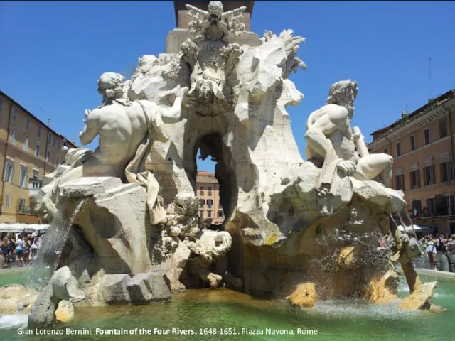 Gian Lorenzo Bernini, Fountain of the Four Rivers. 1648-1651. Piazza Navona, Rome