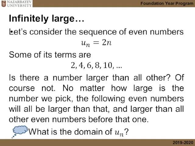 Infinitely large…