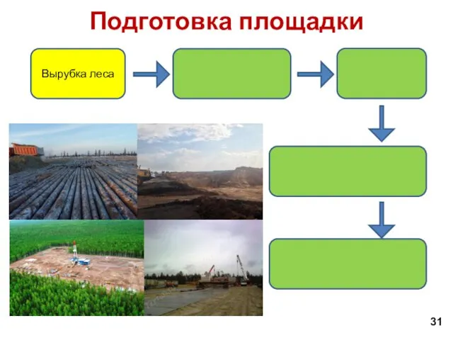 Подготовка площадки 31 Вырубка леса