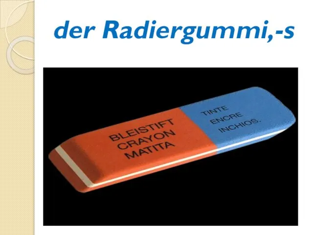 der Radiergummi,-s