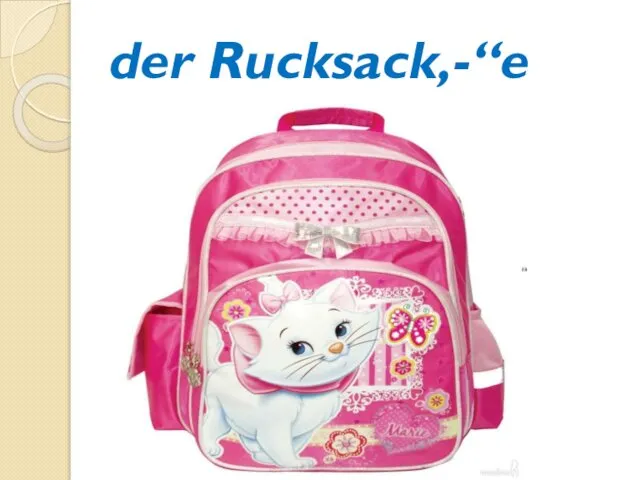 der Rucksack,-“e