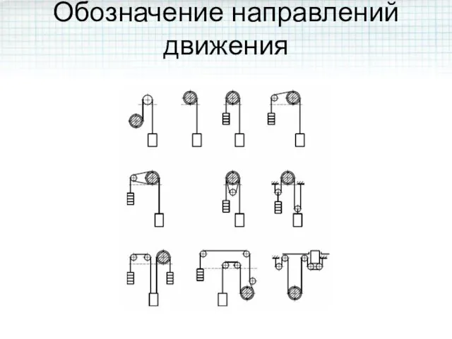 Обозначение направлений движения