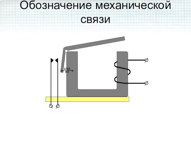 Обозначение механической связи