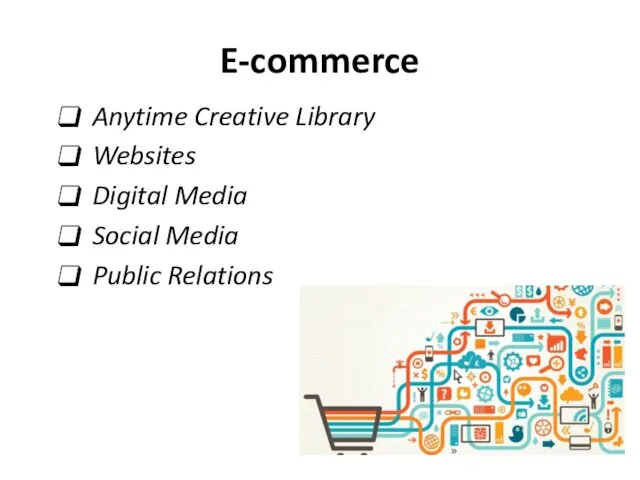 E-commerce Anytime Creative Library Websites Digital Media Social Media Public Relations