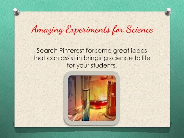 Amazing Experiments for Science Search Pinterest for some great ideas that