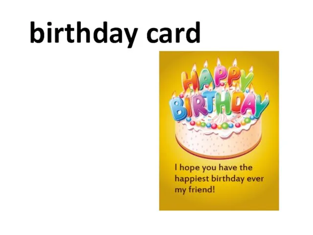 birthday card