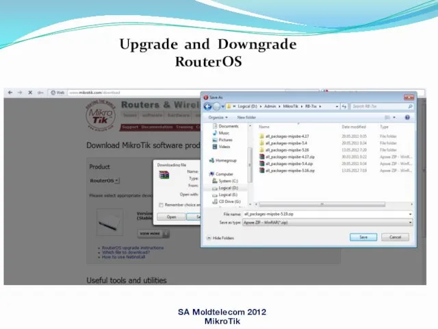 Upgrade and Downgrade RouterOS SA Moldtelecom 2012 MikroTik