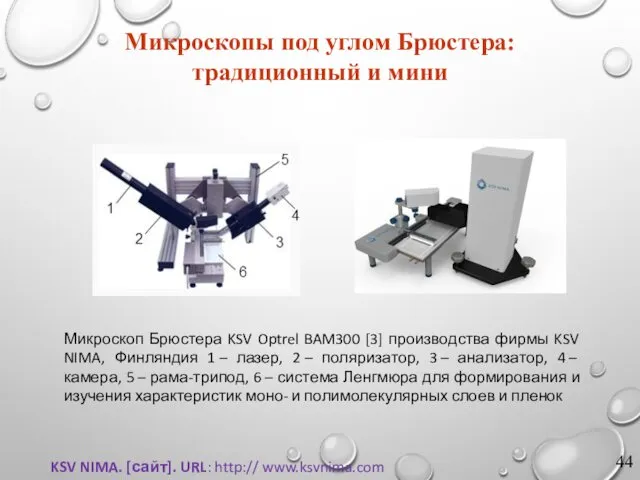 Микроскопы под углом Брюстера: традиционный и мини Микроскоп Брюстера KSV Optrel