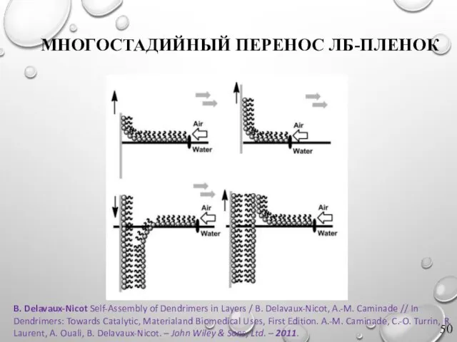 МНОГОСТАДИЙНЫЙ ПЕРЕНОС ЛБ-ПЛЕНОК B. Delavaux-Nicot Self-Assembly of Dendrimers in Layers /