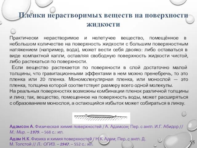 Адамсон А. Физическая химия поверхностей / А. Адамсон; Пер. с англ.