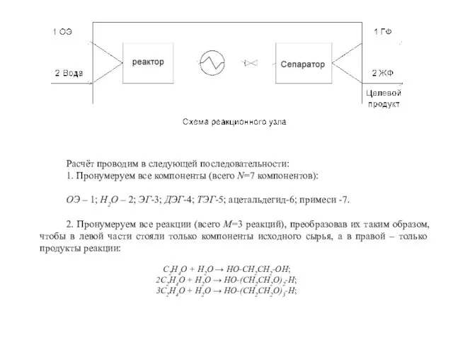 Расчёт проводим в следующей последовательности: 1. Пронумеруем все компоненты (всего N=7