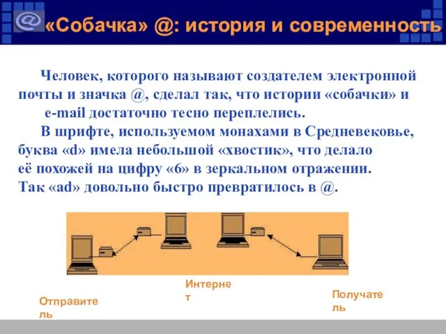 «Собачка» @: история и современность Человек, которого называют создателем электронной почты