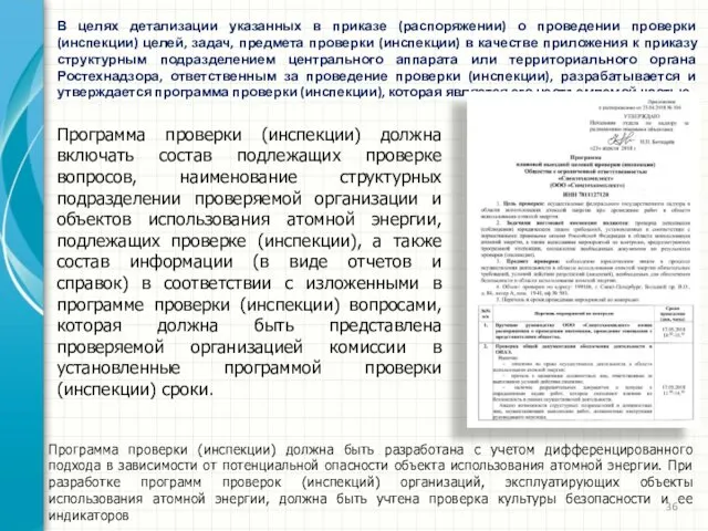 В целях детализации указанных в приказе (распоряжении) о проведении проверки (инспекции)