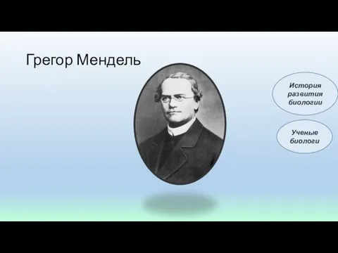 Грегор Мендель Ученые биологи История развития биологии