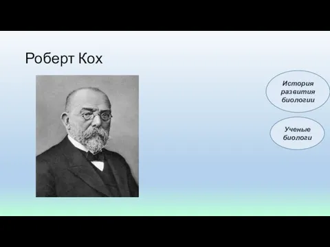 Роберт Кох Ученые биологи История развития биологии