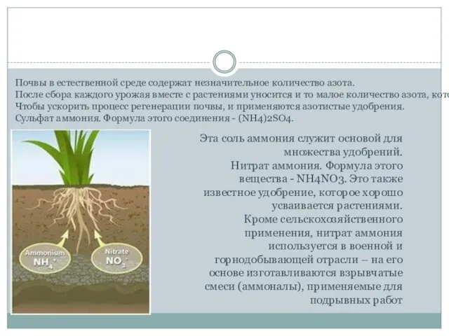 Почвы в естественной среде содержат незначительное количество азота. После сбора каждого