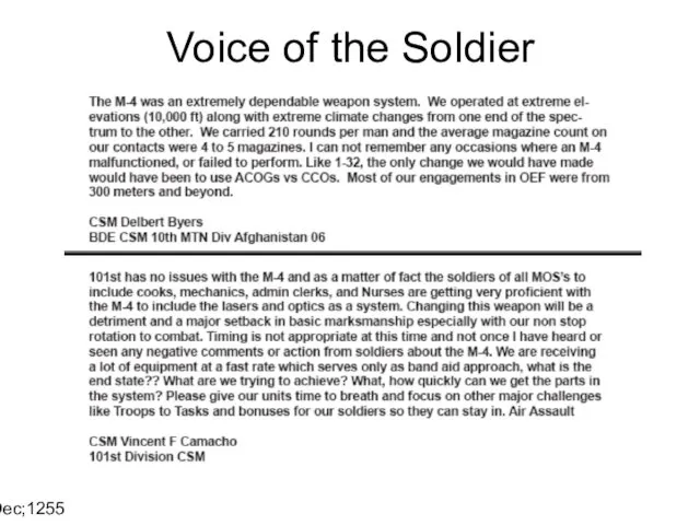 14 Dec;1255 Voice of the Soldier