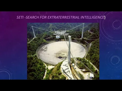 SETI -SEARCH FOR EXTRATERRESTRIAL INTELLIGENCE)