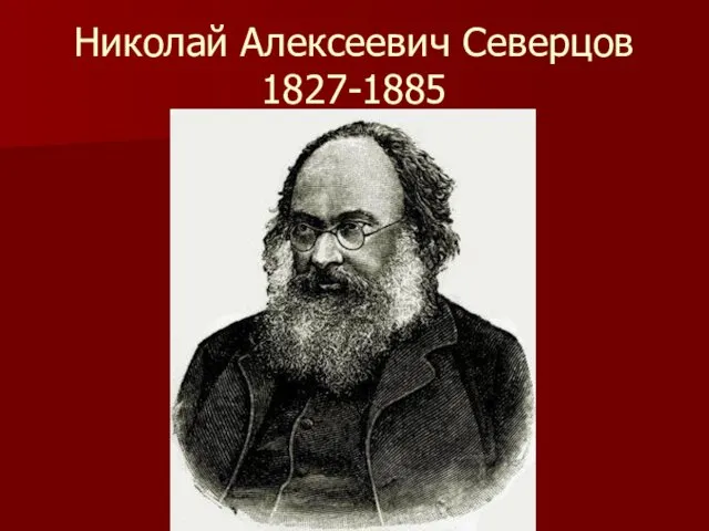 Николай Алексеевич Северцов 1827-1885