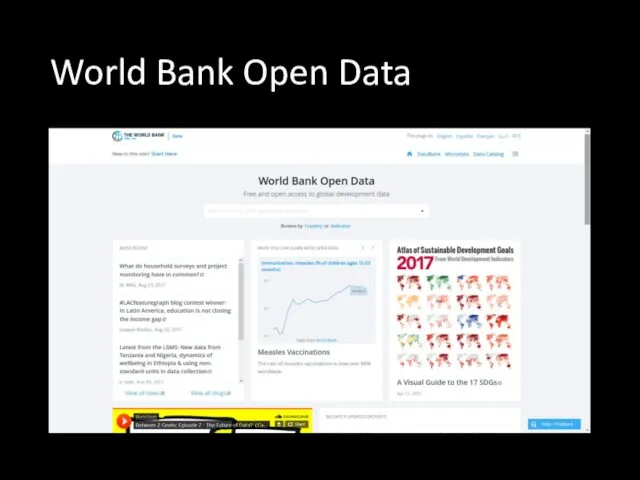 World Bank Open Data