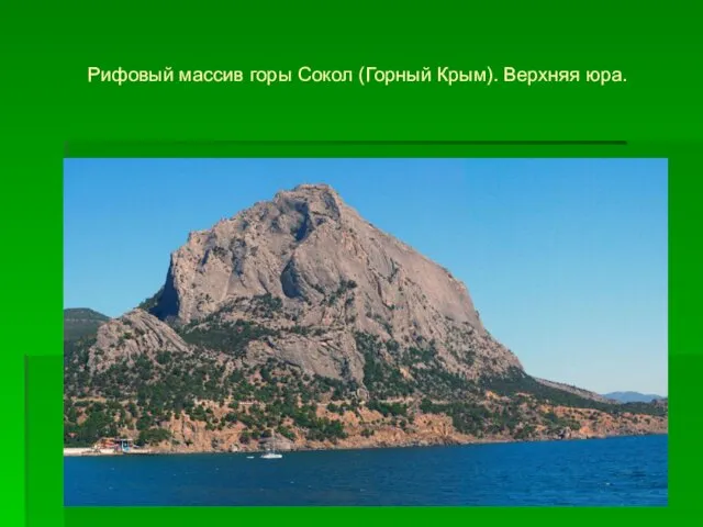 Рифовый массив горы Сокол (Горный Крым). Верхняя юра.