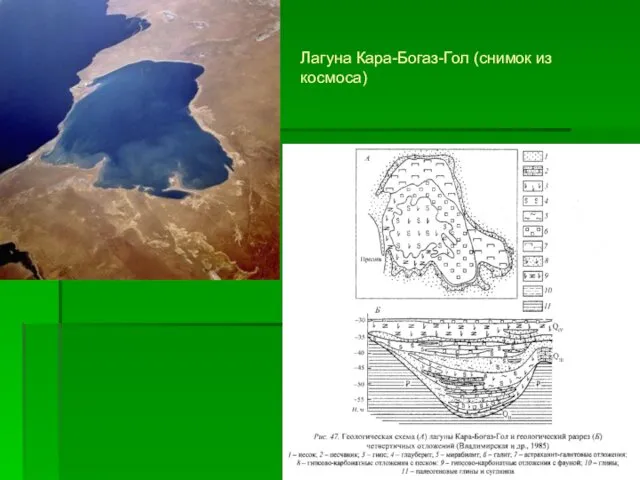 Лагуна Кара-Богаз-Гол (снимок из космоса)
