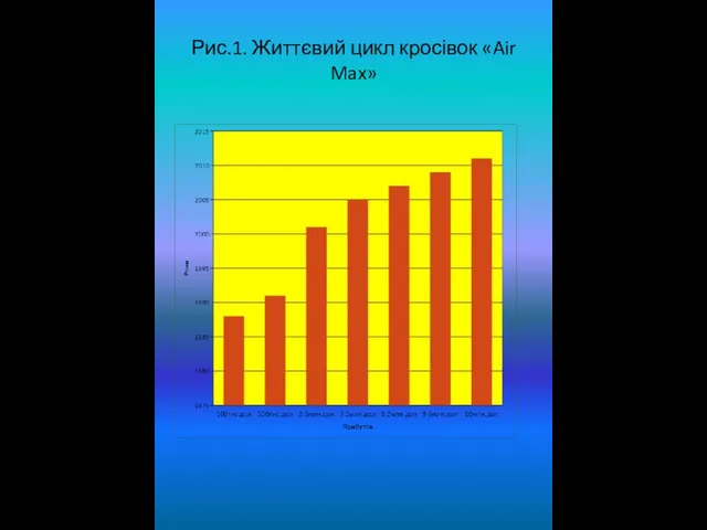 Рис.1. Життєвий цикл кросівок «Air Max»