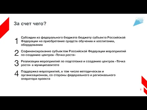 За счет чего? Субсидия из федерального бюджета бюджету субъекта Российской Федерации