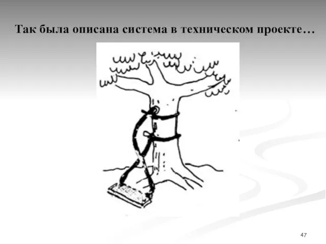 Так была описана система в техническом проекте…