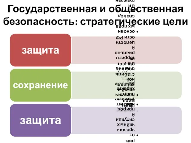 Государственная и общественная безопасность: стратегические цели