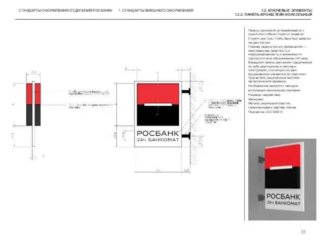 СТАНДАРТЫ ОФОРМЛЕНИЯ ОТДЕЛЕНИЙ РОСБАНКА 1. СТАНДАРТЫ ВНЕШНЕГО ОФОРМЛЕНИЯ 1.2. КЛЮЧЕВЫЕ ЭЛЕМЕНТЫ