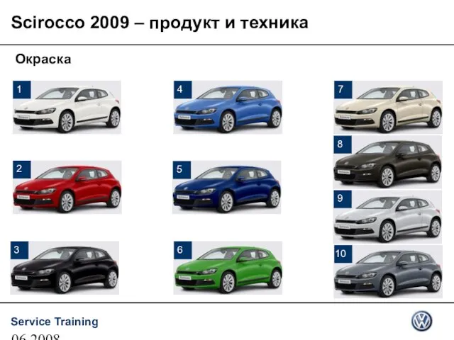 06.2008 Scirocco 2009 – продукт и техника Окраска