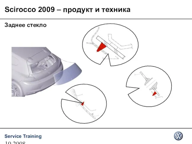 10.2008 Заднее стекло Scirocco 2009 – продукт и техника