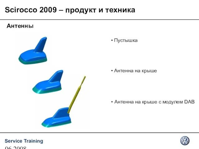 06.2008 Пустышка Антенна на крыше Антенны Антенна на крыше с модулем