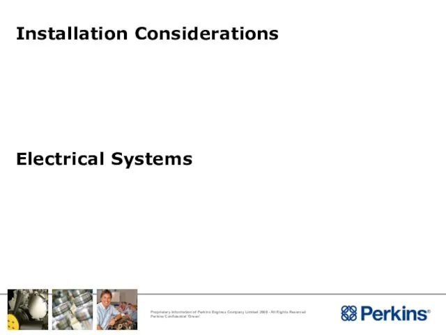 Installation Considerations Electrical Systems