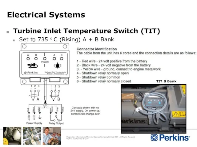 Electrical Systems Turbine Inlet Temperature Switch (TIT) Set to 735 o