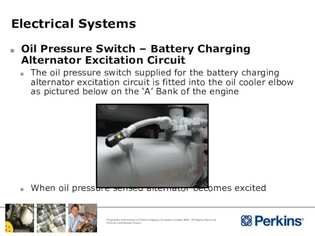 Electrical Systems Oil Pressure Switch – Battery Charging Alternator Excitation Circuit
