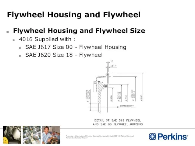Flywheel Housing and Flywheel Flywheel Housing and Flywheel Size 4016 Supplied