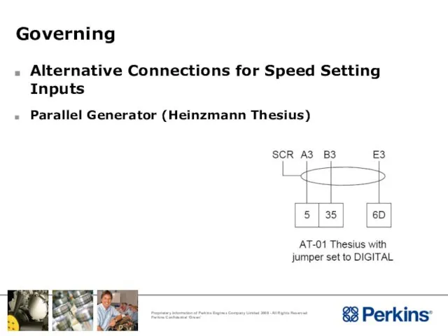 Governing Alternative Connections for Speed Setting Inputs Parallel Generator (Heinzmann Thesius)