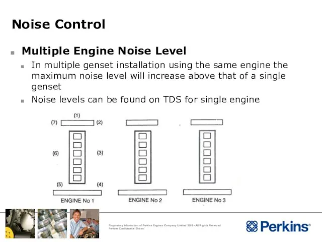 Noise Control Multiple Engine Noise Level In multiple genset installation using