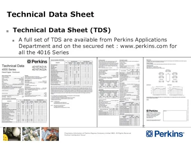 Technical Data Sheet Technical Data Sheet (TDS) A full set of