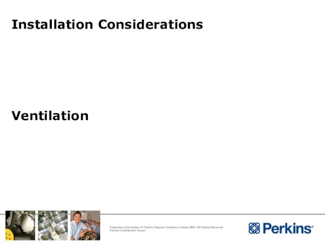 Installation Considerations Ventilation