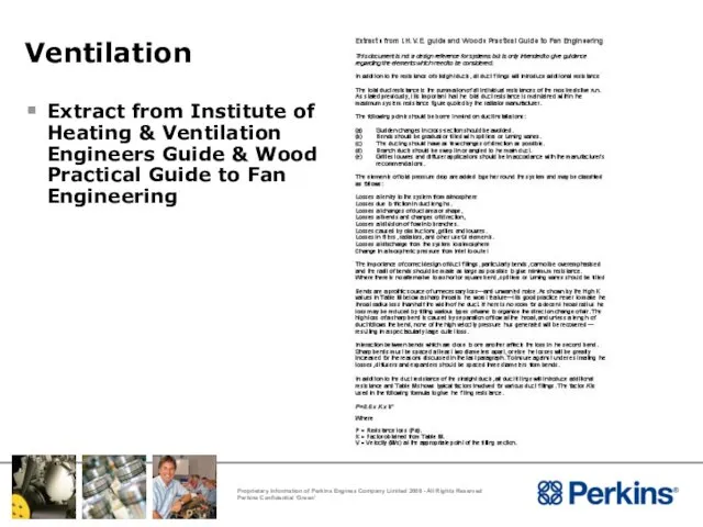 Ventilation Extract from Institute of Heating & Ventilation Engineers Guide &