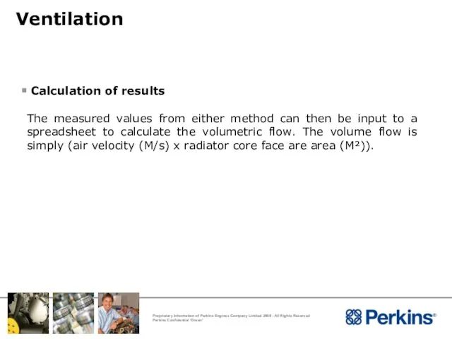 Calculation of results The measured values from either method can then
