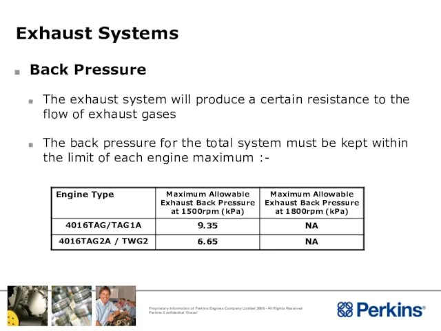 Exhaust Systems Back Pressure The exhaust system will produce a certain