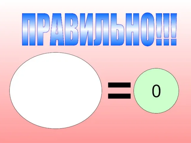 ПРАВИЛЬНО!!! 0 0.