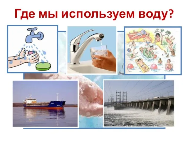 Где мы используем воду?