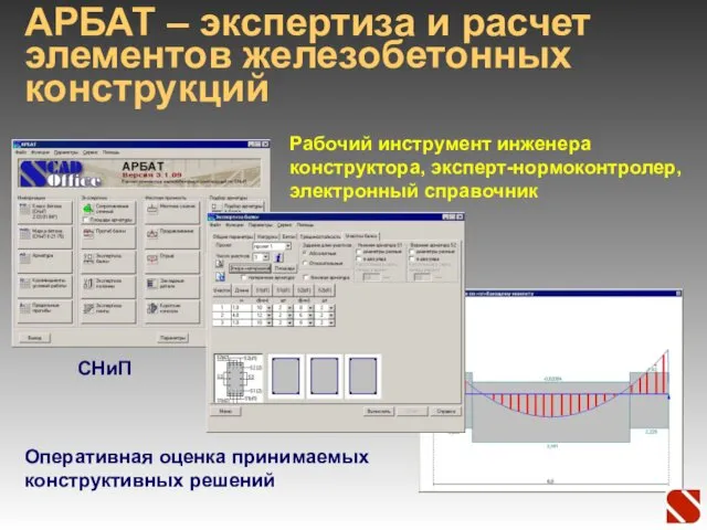 АРБАТ – экспертиза и расчет элементов железобетонных конструкций Рабочий инструмент инженера