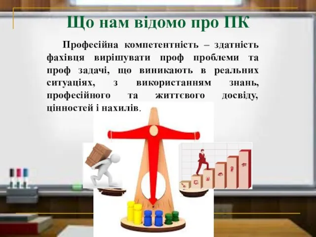 Що нам відомо про ПК Професійна компетентність – здатність фахівця вирішувати