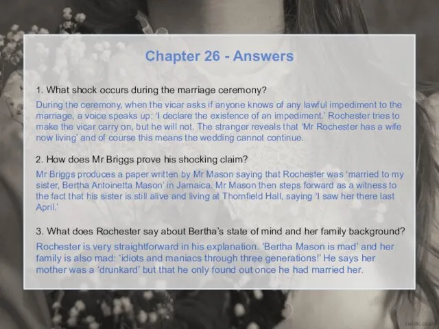 Chapter 26 - Answers 1. What shock occurs during the marriage